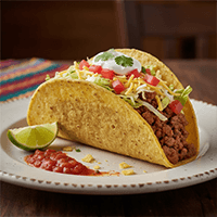 An image of a beef taco