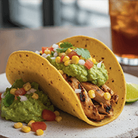 An image of a chicken taco